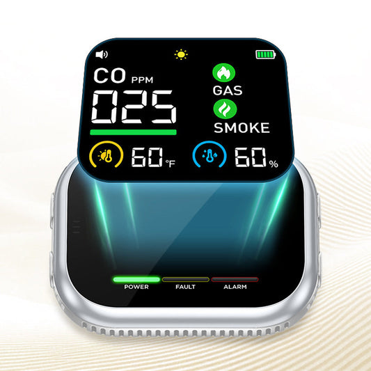 🔥50% DESCUENTO EN PRODUCTOS SELECCIONADOS🎉 Alarma portátil multigas con pantalla LCD y respaldo de batería