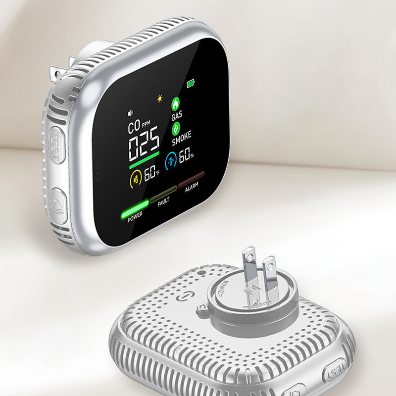 🔥50% DESCUENTO EN PRODUCTOS SELECCIONADOS🎉 Alarma portátil multigas con pantalla LCD y respaldo de batería