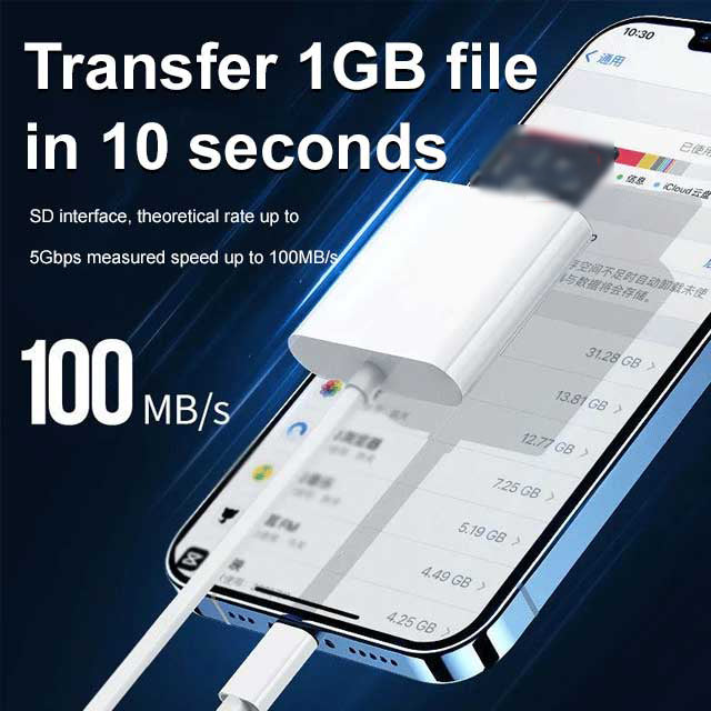 Lector para Android con adaptador USB-C doble