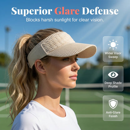 Precio especial último día!!🏖️ Visera para mujer SunSafeTok con apertura para coleta alta 🧢 Transpirable, protección UV400 ☀️ Ideal para correr, senderismo, días de playa y el estilo "That Girl" del día a día 💁‍♀️✨