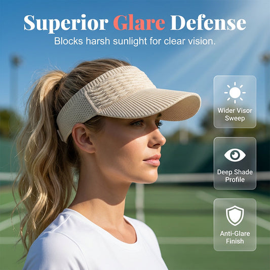 Precio especial último día!!🏖️ Visera para mujer SunSafeTok con apertura para coleta alta 🧢 Transpirable, protección UV400 ☀️ Ideal para correr, senderismo, días de playa y el estilo "That Girl" del día a día 💁‍♀️✨