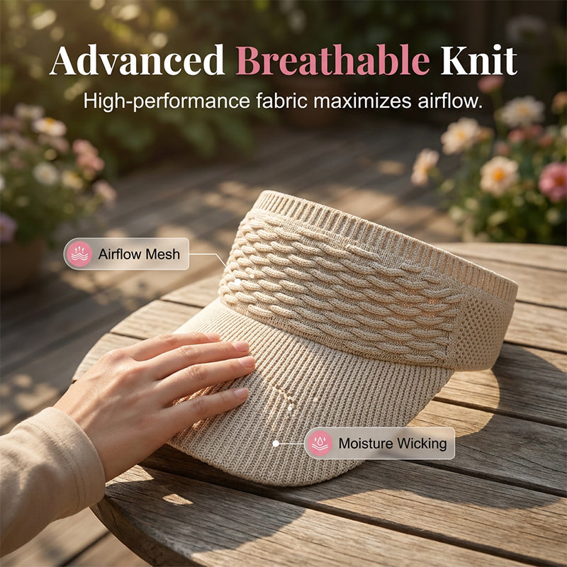 Precio especial último día!!🏖️ Visera para mujer SunSafeTok con apertura para coleta alta 🧢 Transpirable, protección UV400 ☀️ Ideal para correr, senderismo, días de playa y el estilo "That Girl" del día a día 💁‍♀️✨