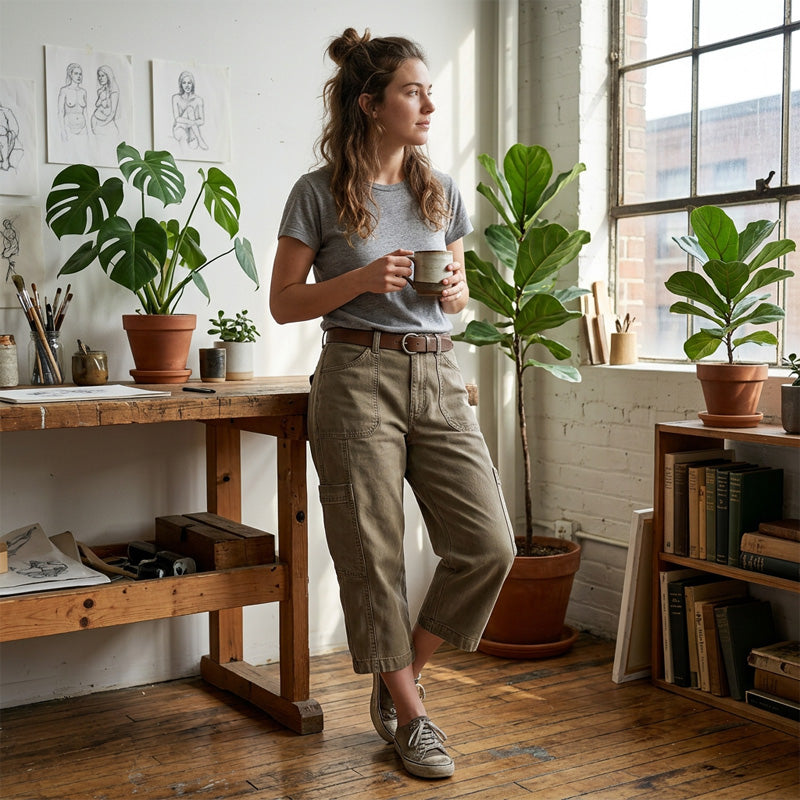 📢 Oferta de mitad de temporada: −50% solo por tiempo limitado⏰👖 Pantalones capri cargo casuales para mujer – pantalones tres cuartos cómodos con múltiples bolsillos, ideales para el día a día, viajes y verano ☀️