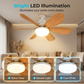 🌬️Ventilador de techo con luz inteligente 2 en 1 💡