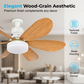 🌬️Ventilador de techo con luz inteligente 2 en 1 💡