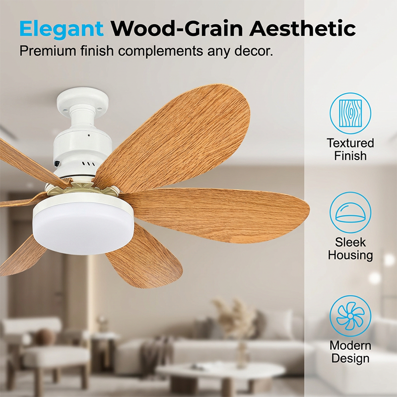 🌬️Ventilador de techo con luz inteligente 2 en 1 💡