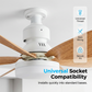 🌬️Ventilador de techo con luz inteligente 2 en 1 💡