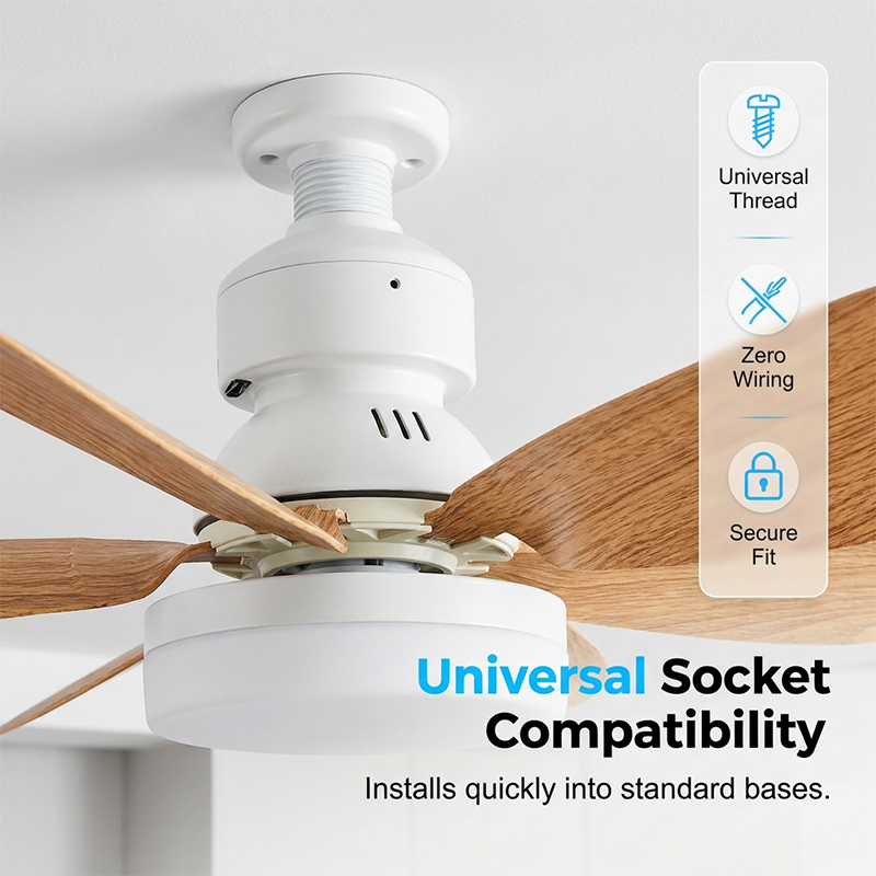 🌬️Ventilador de techo con luz inteligente 2 en 1 💡