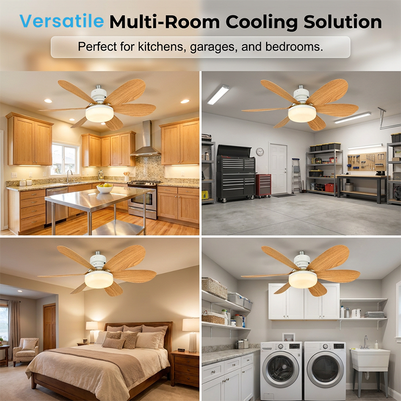 🌬️Ventilador de techo con luz inteligente 2 en 1 💡