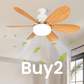🌬️Ventilador de techo con luz inteligente 2 en 1 💡