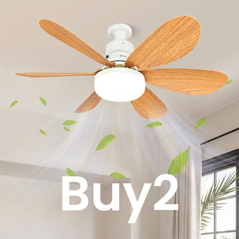 🌬️Ventilador de techo con luz inteligente 2 en 1 💡