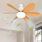 🌬️Ventilador de techo con luz inteligente 2 en 1 💡