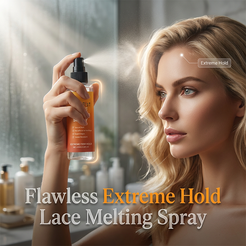 Spray fijador de fijación extrema con efecto fundido