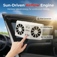 ⏳Oferta Especial por Tiempo Limitado⏰Ventilador de Escape para Auto Energía Solar – Doble Turbo Ventilación y Pantalla de Temperatura☀️