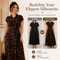 👗🐆 ¡50% DE DESCUENTO! Elegante vestido de mujer con estampado de leopardo y cuello solapa – Sofisticado, moldeador de figura, ideal para oficina, cenas y ocasiones especiales ✨