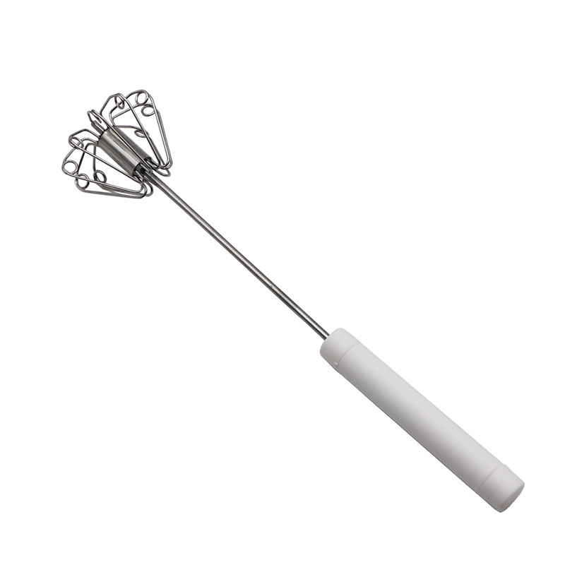 🍳¡Práctico ayudante de cocina! Batidor de presión con mango antideslizante, resistente a la oxidación y duradero a bajo precio.