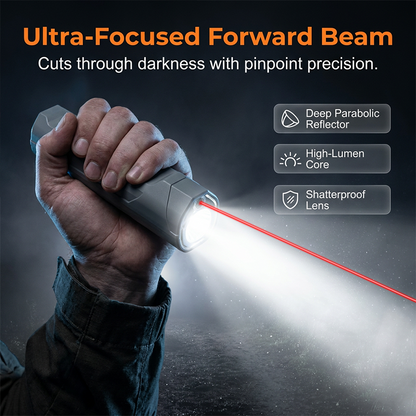 🥳GRAN OFERTA 2026🥳💞¡Más de 50 MIL UNIDADES VENDIDAS!🎯⚡ ¡50% DE DESCUENTO! Linterna láser infrarrojo con COB – Láser de puntero + luz de inundación amplia, soporte magnético. Compacta y potente. ¡Una herramienta portátil increíble! 💪🌟