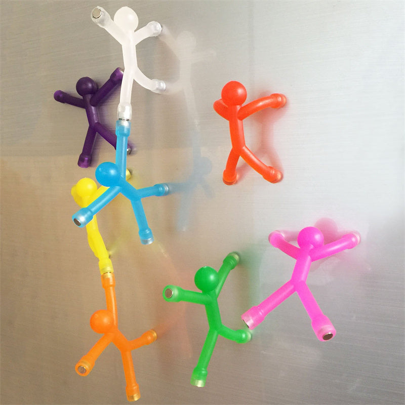 🧲 Figuras Humanoides Magnéticas Multiusos Flexibles Antiestrés para Nevera