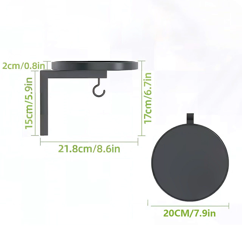 Bañera para Aves Metálica de Pared – Acabado Bronce Antiguo 🐦🛁🧱🏡