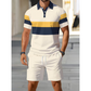👕 Conjunto de camisa y pantalones cortos 2 piezas para hombre – cómodo, transpirable y versátil para verano, ocio y viajes ☀️🩳