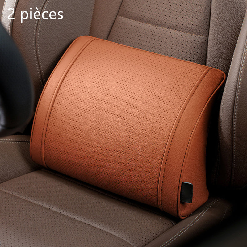 🏆 ¡OFERTA LIMITADA 50% DESCUENTO! 🚗 Juego de reposacabezas y soporte lumbar ergonómico para asientos de coche