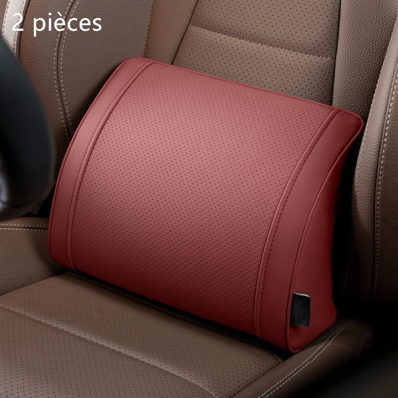 🏆 ¡OFERTA LIMITADA 50% DESCUENTO! 🚗 Juego de reposacabezas y soporte lumbar ergonómico para asientos de coche