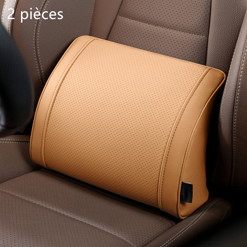 🏆 ¡OFERTA LIMITADA 50% DESCUENTO! 🚗 Juego de reposacabezas y soporte lumbar ergonómico para asientos de coche