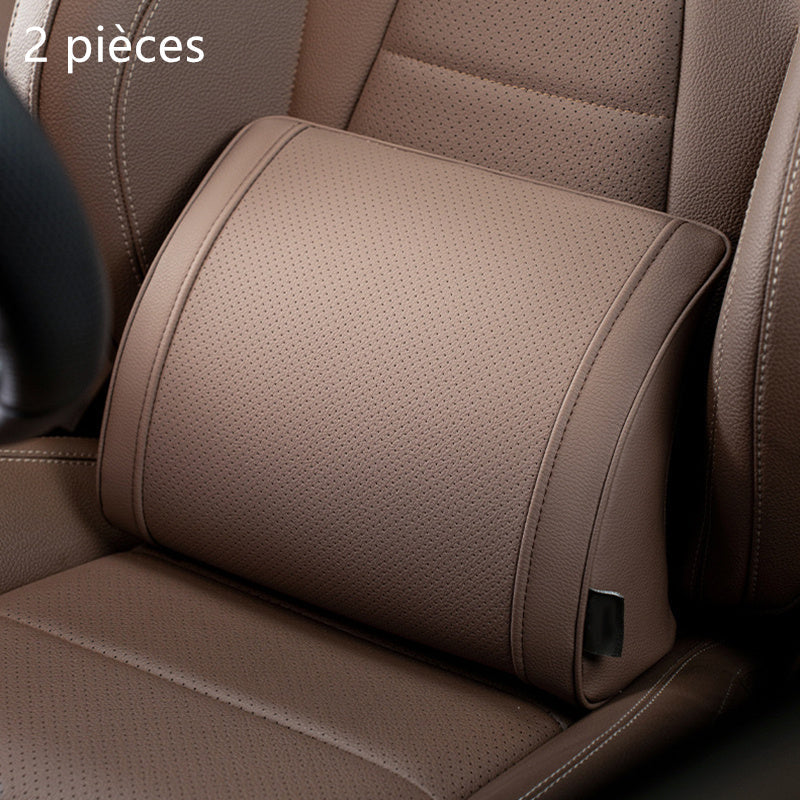 🏆 ¡OFERTA LIMITADA 50% DESCUENTO! 🚗 Juego de reposacabezas y soporte lumbar ergonómico para asientos de coche