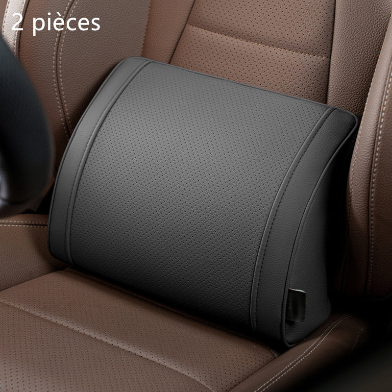 🏆 ¡OFERTA LIMITADA 50% DESCUENTO! 🚗 Juego de reposacabezas y soporte lumbar ergonómico para asientos de coche