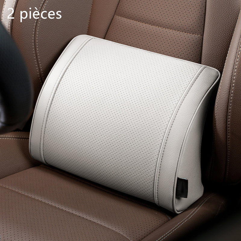 🏆 ¡OFERTA LIMITADA 50% DESCUENTO! 🚗 Juego de reposacabezas y soporte lumbar ergonómico para asientos de coche