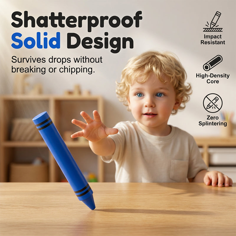🖍️🧽👶Lápices de cera borrables para niños – 6 colores – seguros para los más pequeños