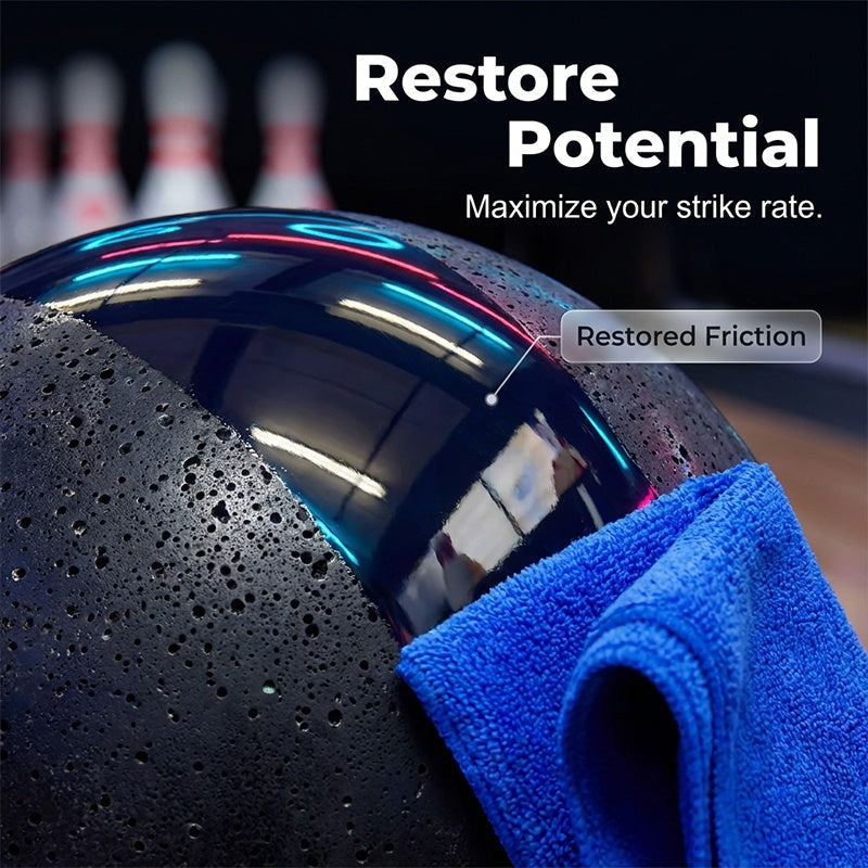 🥳 ¡REBAJAS 2026! +50.000 vendidos 🎳💪🔥 50% de descuento limpiador profesional de bolas de bolos 🧼 Elimina el aceite al instante + paño premium. Bola como nueva en cada partida!✨