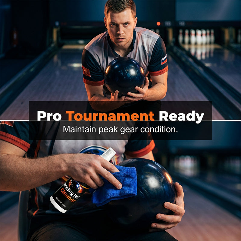 🥳 ¡REBAJAS 2026! +50.000 vendidos 🎳💪🔥 50% de descuento limpiador profesional de bolas de bolos 🧼 Elimina el aceite al instante + paño premium. Bola como nueva en cada partida!✨