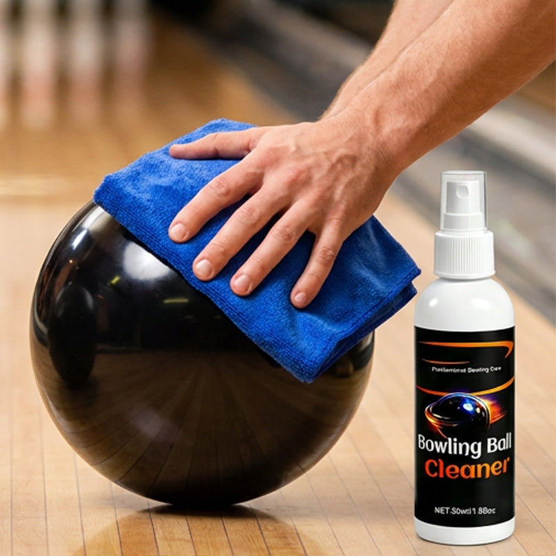 🥳 ¡REBAJAS 2026! +50.000 vendidos 🎳💪🔥 50% de descuento limpiador profesional de bolas de bolos 🧼 Elimina el aceite al instante + paño premium. Bola como nueva en cada partida!✨