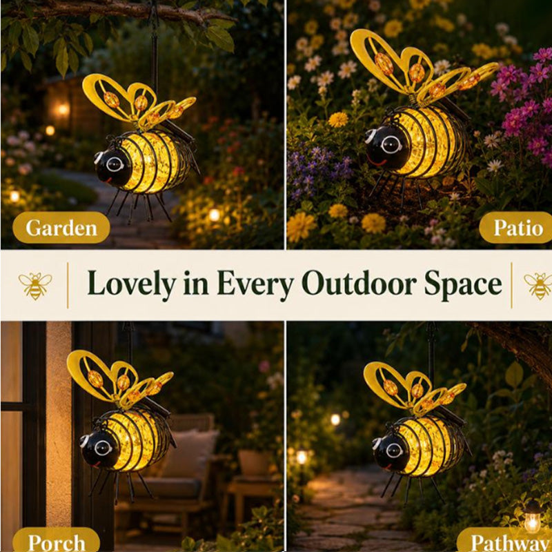 🐝Luz Solar de Abeja Colgante para Exterior - Regalo Ideal para Amantes de Plantas, Madres o Cualquier Persona Alegre❤️