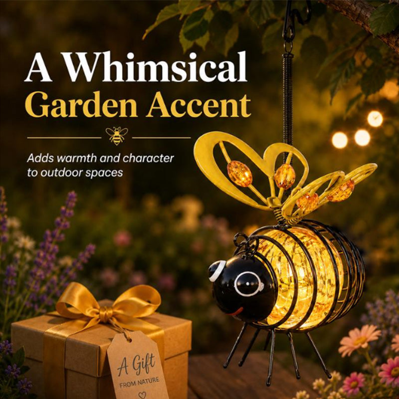 🐝Luz Solar de Abeja Colgante para Exterior - Regalo Ideal para Amantes de Plantas, Madres o Cualquier Persona Alegre❤️