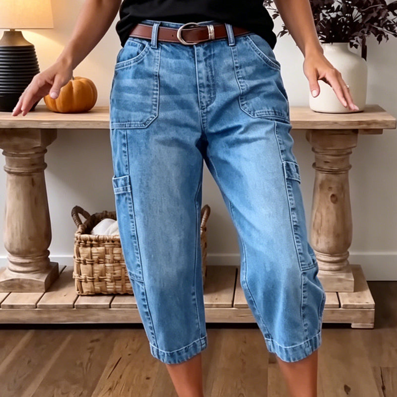 📢 Oferta de mitad de temporada: −50% solo por poco tiempo ⏰ Pantalones vaqueros cortos elásticos y casuales para mujer