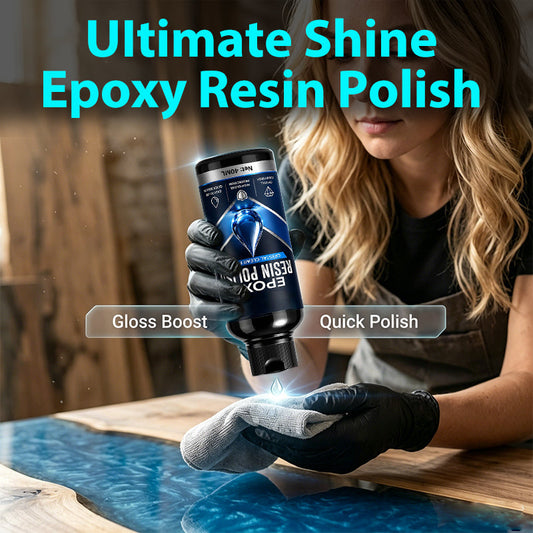 🥳GRAN OFERTA 2026🥳💞¡Más de 50 MIL unidades vendidas!✨🎨 50% DE DESCUENTO! Pulidor de resina epoxi alto brillo – Restaura transparencia cristalina, elimina micro rayas. Fácil de aplicar con un paño, brillo profesional! 💎🛠️