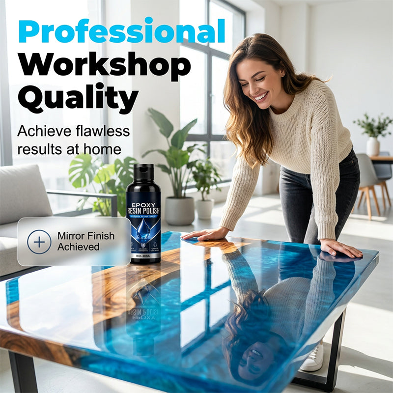 🥳GRAN OFERTA 2026🥳💞¡Más de 50 MIL unidades vendidas!✨🎨 50% DE DESCUENTO! Pulidor de resina epoxi alto brillo – Restaura transparencia cristalina, elimina micro rayas. Fácil de aplicar con un paño, brillo profesional! 💎🛠️