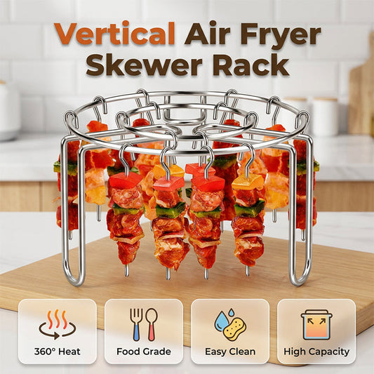 ✨Soporte de brochetas de acero inoxidable para freidora de aire🍢