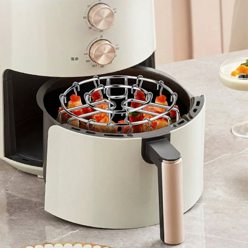 ✨Soporte de brochetas de acero inoxidable para freidora de aire🍢