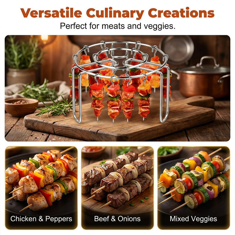 ✨Soporte de brochetas de acero inoxidable para freidora de aire🍢