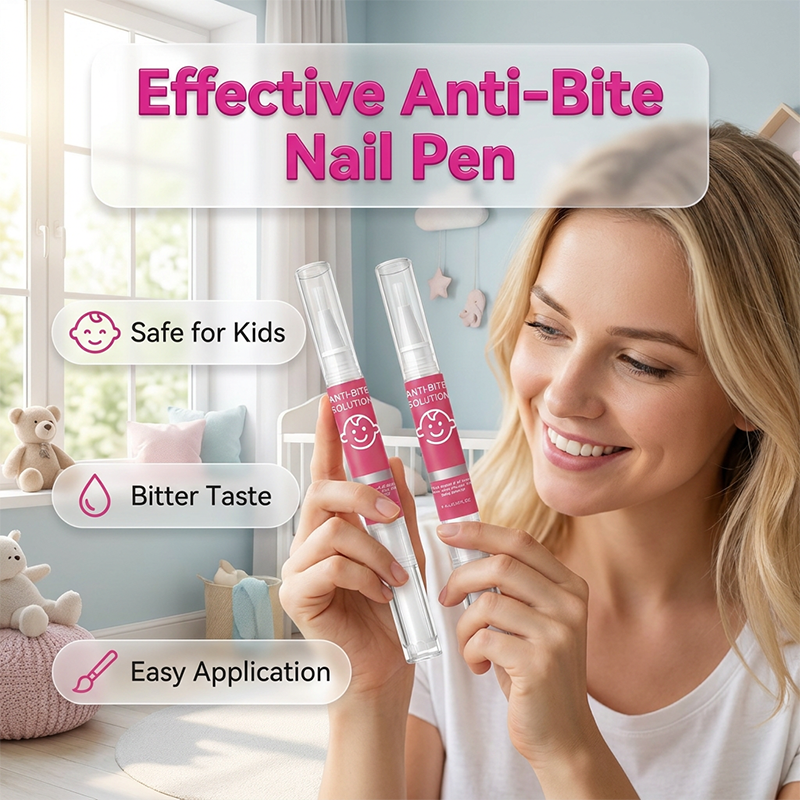 💅 Lápiz anti-morders uñas para niños y adultos 😖 Elimina el hábito de morderse las uñas y chupar pulgares, fórmula suave de plantas con sabor amargo potente, aplicador de pincel preciso, seguro para todas las edades