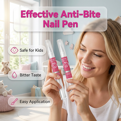 💅 Lápiz anti-morders uñas para niños y adultos 😖 Elimina el hábito de morderse las uñas y chupar pulgares, fórmula suave de plantas con sabor amargo potente, aplicador de pincel preciso, seguro para todas las edades