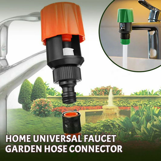 Adaptador universal para grifo de cocina, compatible con manguera de jardín, montaje sin herramientas para interior y exterior