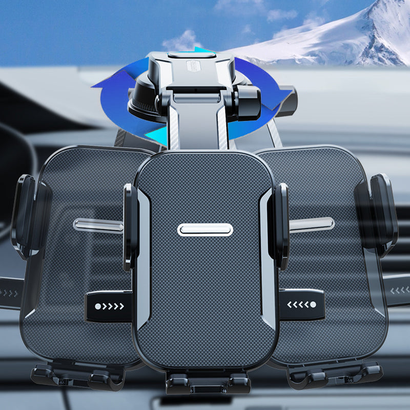 🚗 Soporte de teléfono multifuncional para coche con ventosa 📱