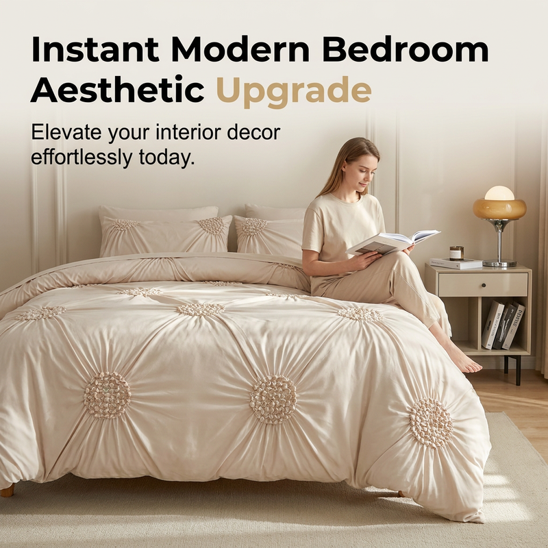 🔥 ¡50% DE DESCUENTO POR TIEMPO LIMITADO! 🛏️ Funda de Edredón con Diseño de Rombos Elegante – Renueva tu Dormitorio con Comodidad y Estilo ✨