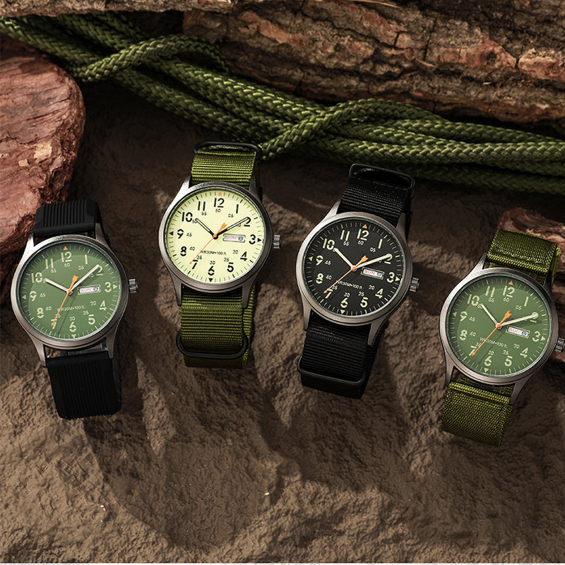 📢📢 ¡50% DE DESCUENTO! ⏰ Reloj de cuarzo para hombre con pantalla luminosa