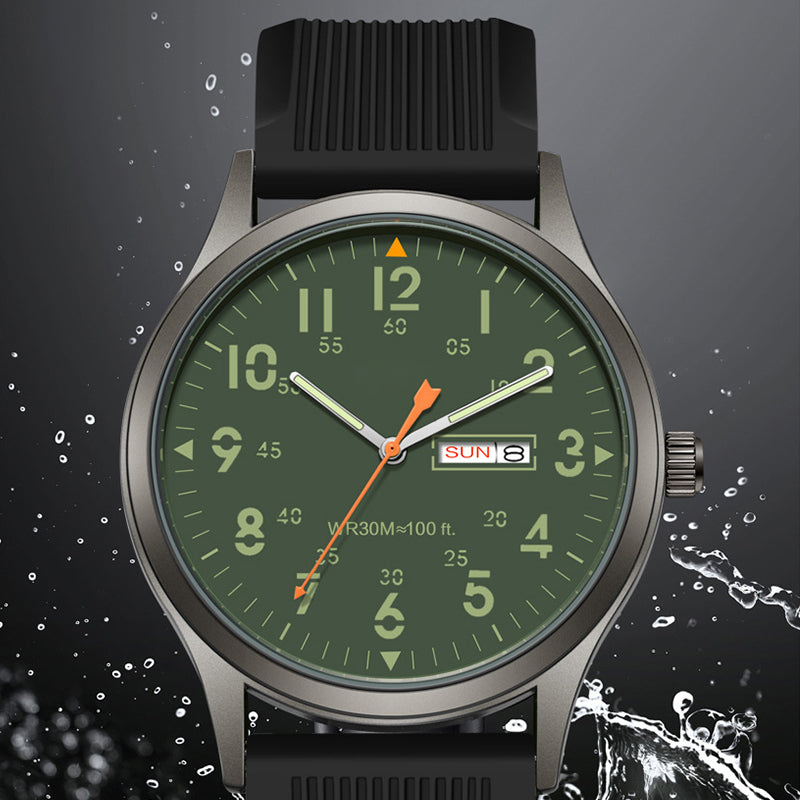 📢📢 ¡50% DE DESCUENTO! ⏰ Reloj de cuarzo para hombre con pantalla luminosa