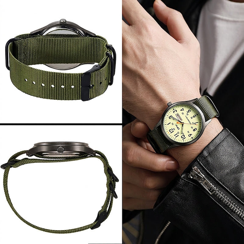 📢📢 ¡50% DE DESCUENTO! ⏰ Reloj de cuarzo para hombre con pantalla luminosa